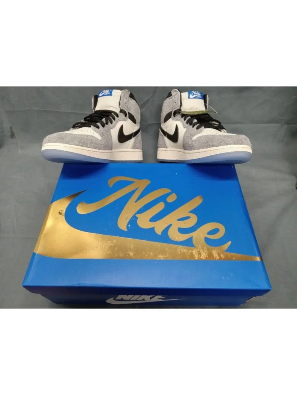 Nike Jordan 1 RTR High OG (GS) Cool Grey Game Royal Black Boy Size 7 NEW IN BOX!